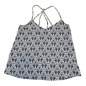 Abercrombie strappy geometric tank